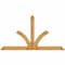 Ekena Millwork Richland Rough Sawn Timber Gable Bracket, Western Red Cedar, 108"W x 58"H x 6"D x 6"F, 13/12 Pitch GBW108X58X0606RIC00RWR - alternate 1